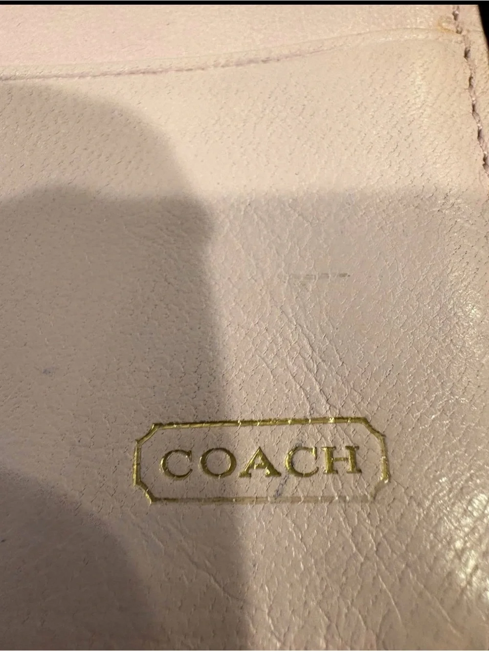 Coach Bleecker Crimson Red Patent Leather Wallet w/Tattersall plaid fabric
